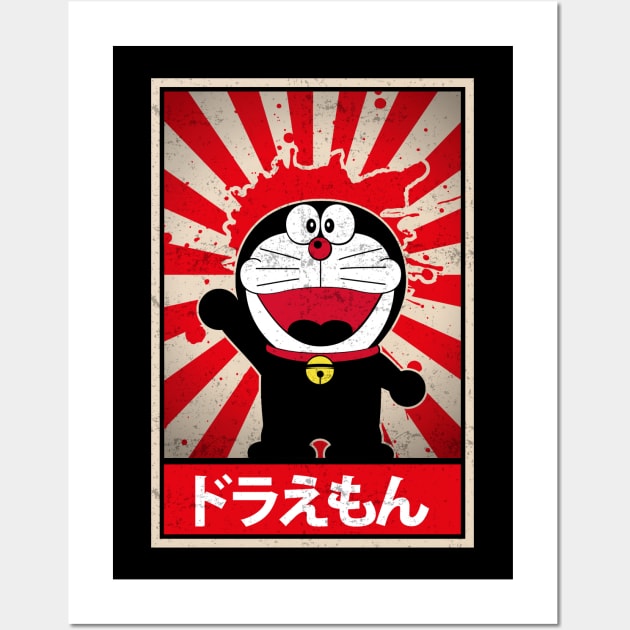 Doraemon Cat Robot Anime and Manga Wall Art by TEEWEB